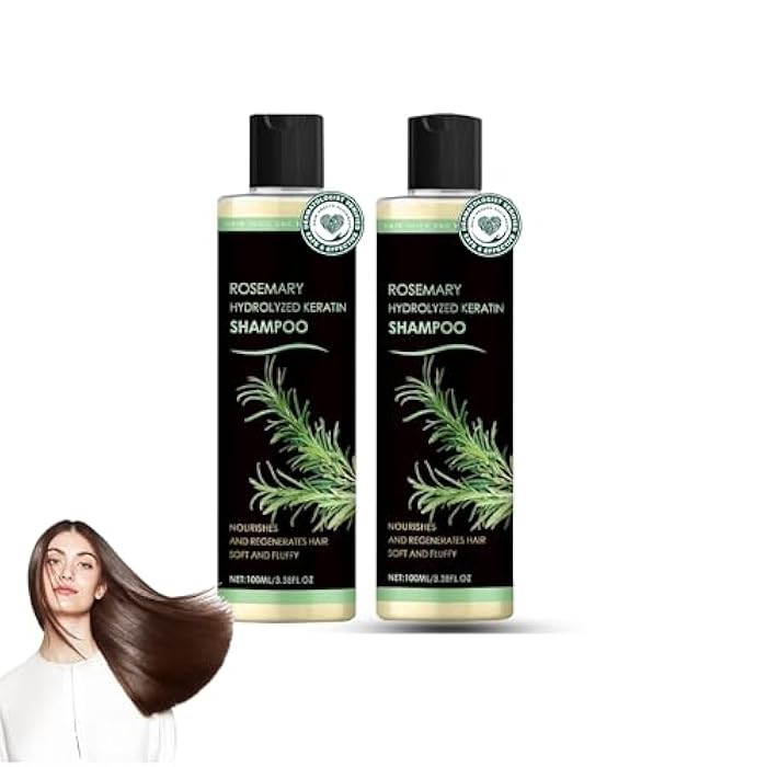Rosemary Biotin Shampoo for Hair Growth - Sulfate-Free Volumizing Shampoo for Thinning Hair, Dry & Damaged Hair - Vegan, Color Safe with Keratin - Men & Women (2) - Image 1