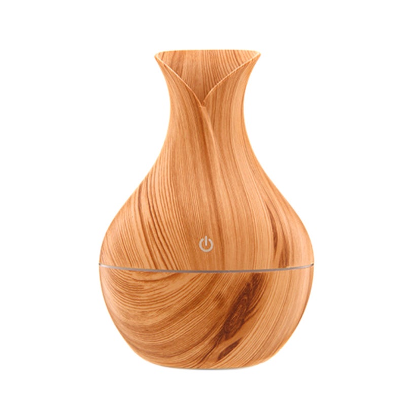 موزع العلاج العطري بخشب فاتح جهاز تحكم عن بعد صامت - مرطب للغرف النوم وغرف الطعام والحمامات - Image 4