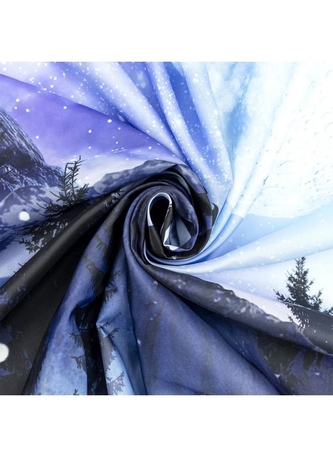 LB Moon Over Ocean Tapestry Wall Hanging Galaxy Wolf On Mountain Wall Tapestry 3D Fantasy Watercolor Starry Night Sky Forest Tapestry Wall Art For Bedroom Living Room Dorm Home Decor 60 X 40 Inch  - Image 5