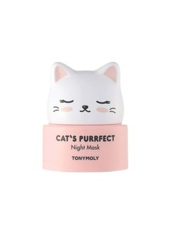 TONYMOLY TONYMOLY Cat's Purrfect Night Sleeping Mask, Strengthen and Soften Skin Overnight, Hydrating Skincare Mask, 50 g.  - Image 1
