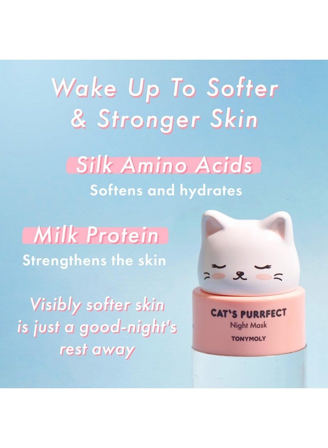توني مولي قناع النوم الليلي المثالي للقطط من TONYMOLY، لتقوية وتنعيم البشرة طوال الليل، قناع ترطيب للعناية بالبشرة، 50 جرام. - Image 3