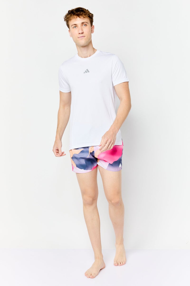 Adidas شورت سباحة للرجال بطبعة شاملة، متعدد الألوان - Image 2