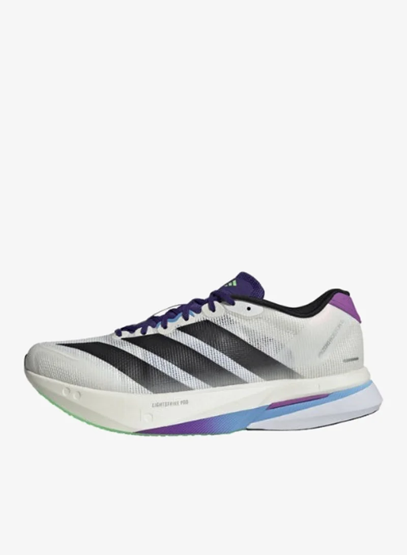 adidas أحذية اديداس اديديزيرو بوسطن ١٣ للرجال بيضاء للجري