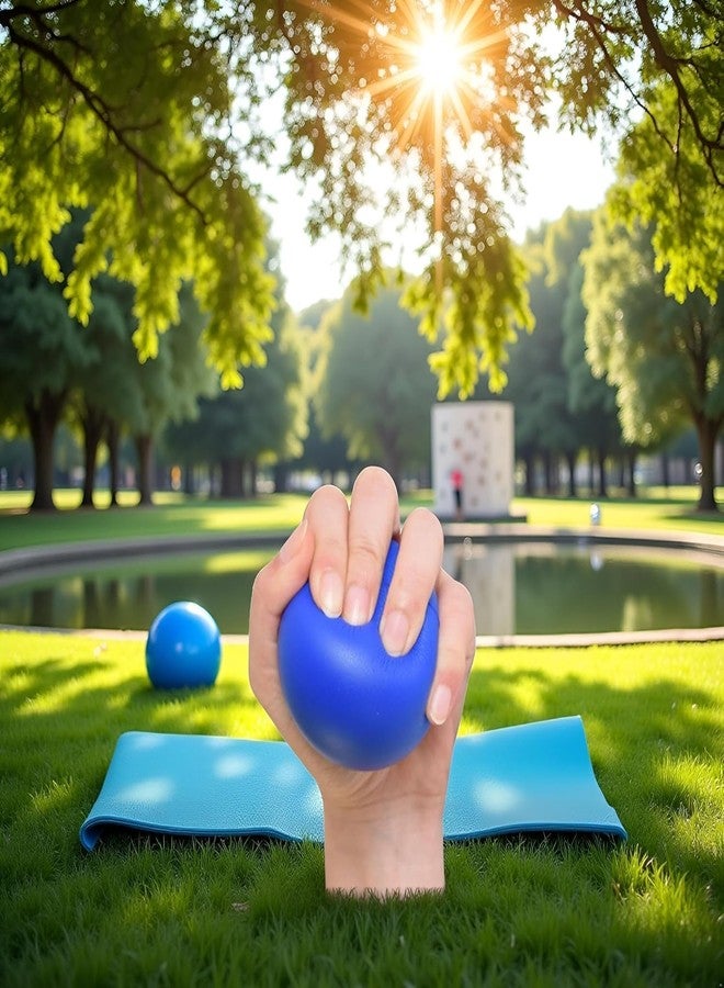 HODASHI Hand Exercise Grip Ball, Blue Finger Strengthener, Wrist and Hand Training Tool for Sports and Fitness - Image 5