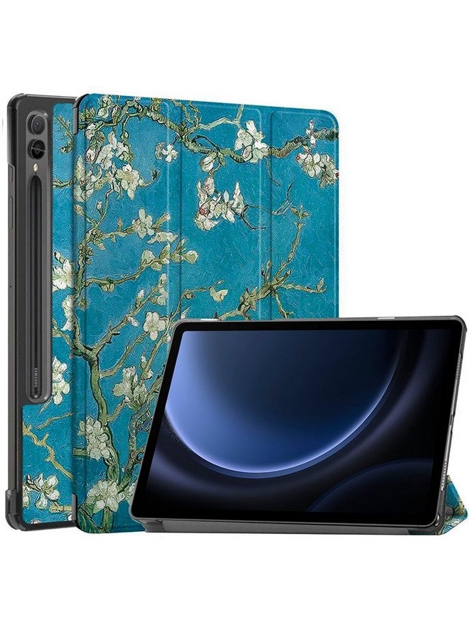 ProElite Cover for Samsung Galaxy Tab S9 FE Plus/S10+ 12.4 inch Cover Case, Smart Trifold Flip case Cover for Samsung Galaxy Tab S9 FE+/S10+ 12.4 inch Support S Pen Magnetic Attachment, Flowers - Image 1