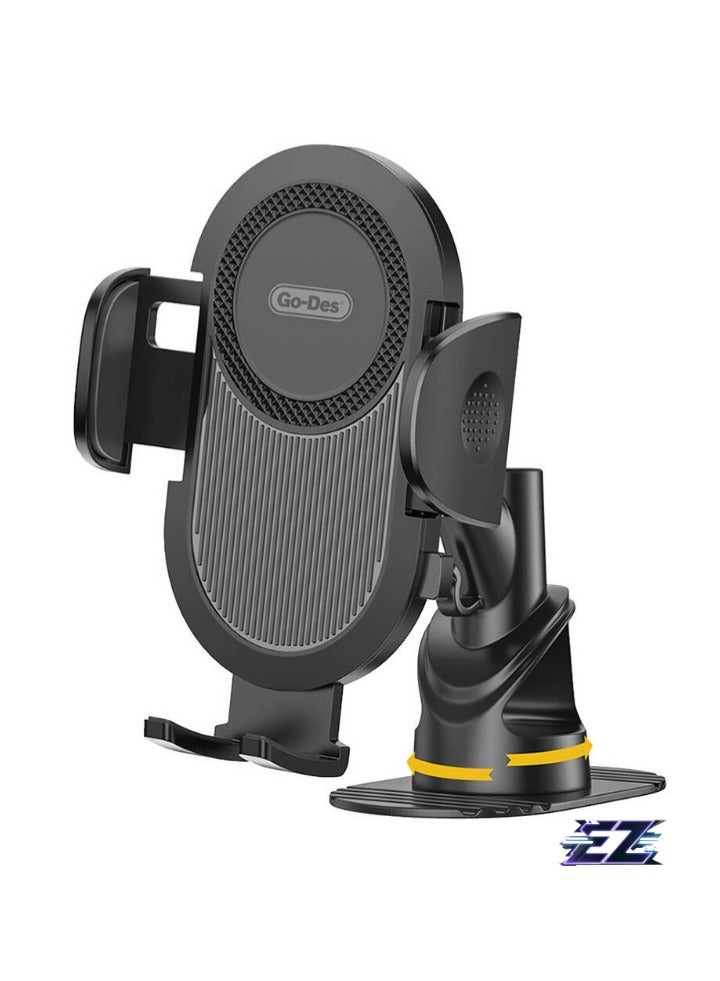 ELTRAZONE Rotatable Suction Cup Car Phone Holder – Adjustable Dashboard & Windshield Mount for iPhone & Android - Image 1