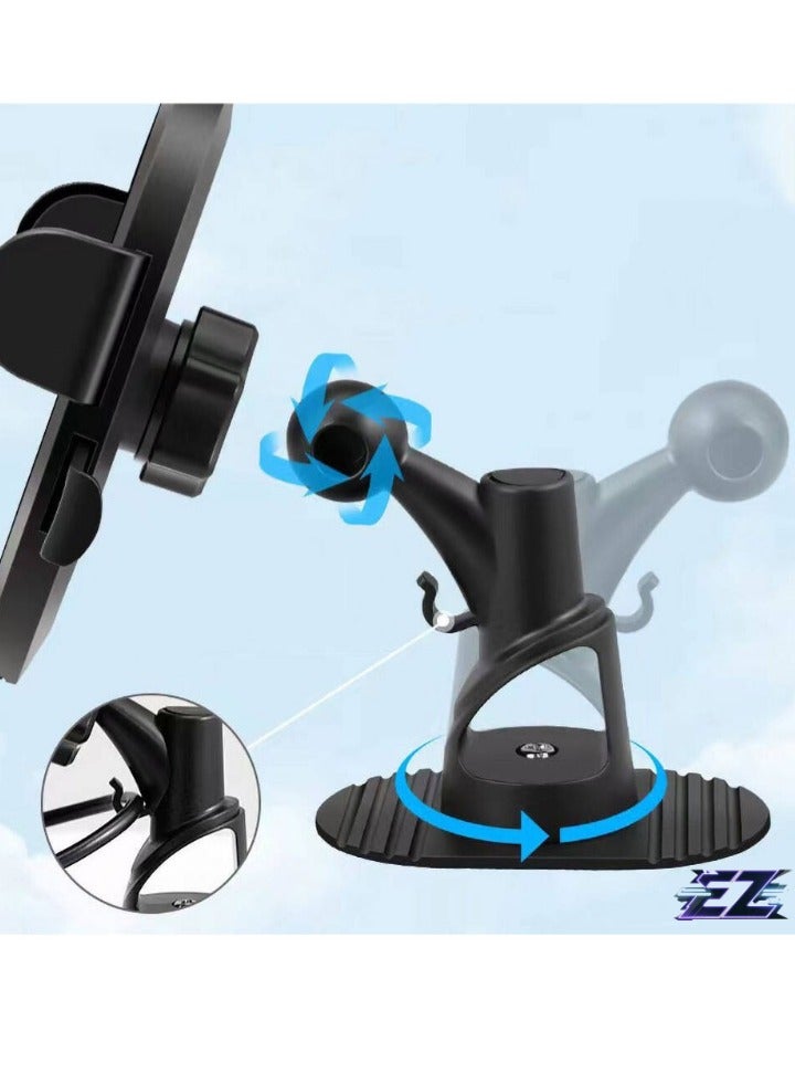 ELTRAZONE Rotatable Suction Cup Car Phone Holder – Adjustable Dashboard & Windshield Mount for iPhone & Android - Image 2