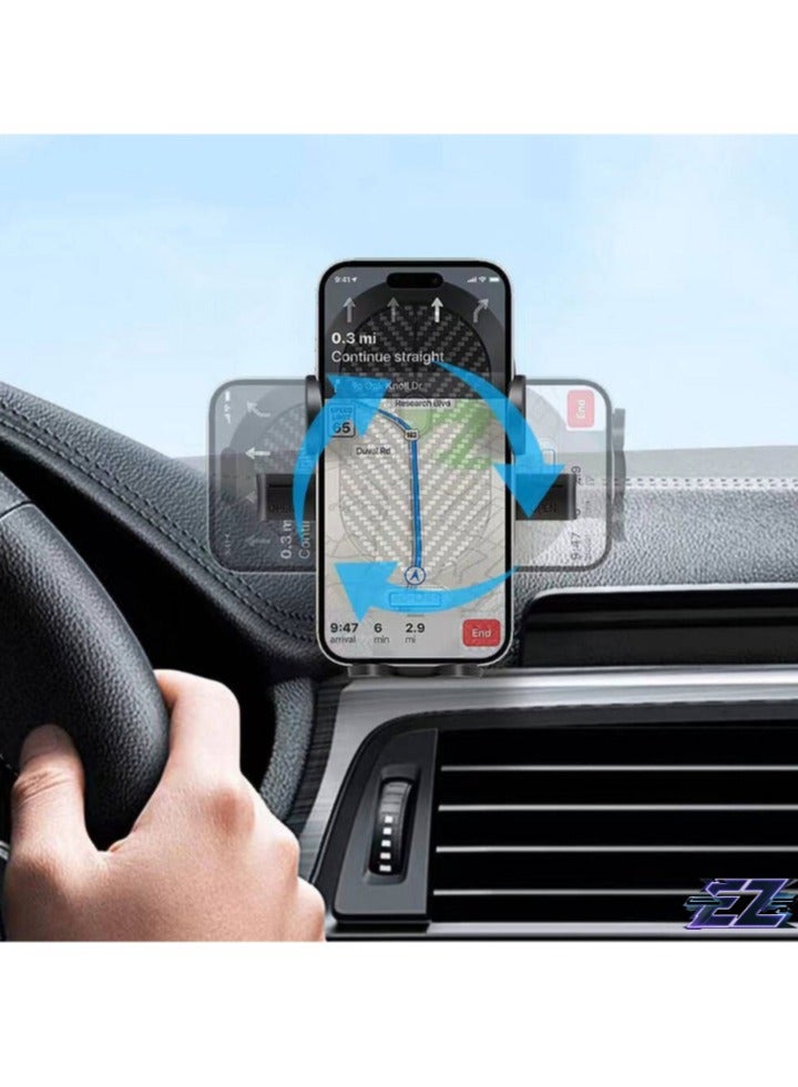 ELTRAZONE Rotatable Suction Cup Car Phone Holder – Adjustable Dashboard & Windshield Mount for iPhone & Android - Image 3