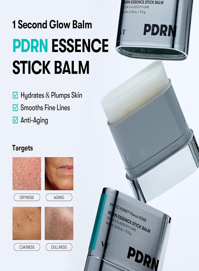 BIRZAR بلسم PDRN Essence Stick، بلسم PDRN Collagen Multi Rrinkle Stick، علاج شامل للعين والرقبة، بلسم أساس مكياج لامع وعلاج للوجه، نفخ البشرة، الخطوط الدقيقة - Image 1
