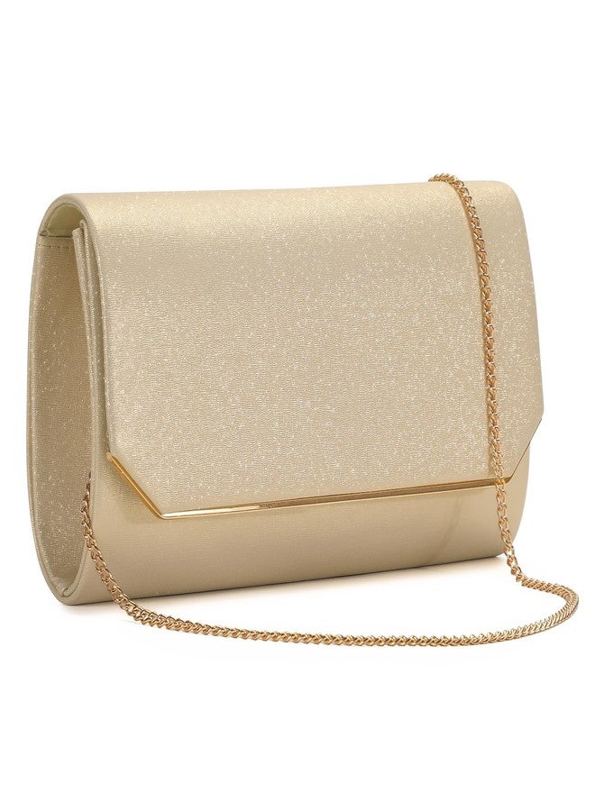 UBAYMAX Evening Bag, Clutch Purses for Women Sparkling Handbags Crossbody Bag Wedding Bag for Prom Party Wedding Engagement (Gold) - Image 1