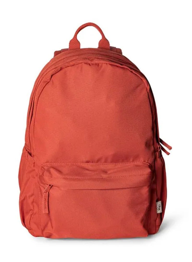 Citron Grand Backpack for Kids & Adults - Brick Red, 16' with Padded Straps, Bottle Holders & Extra Front Pocket