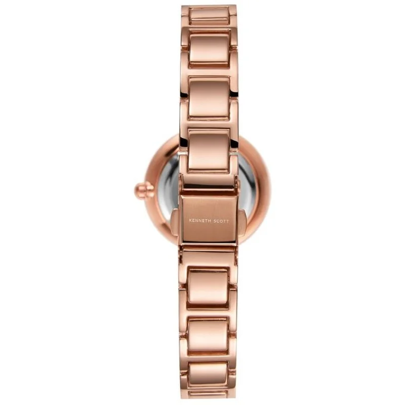 KENNETH SCOTT Kenneth Scott K22531-KCWW Women's Analog Display Watch & Alloy+Ceramic Strap Silver