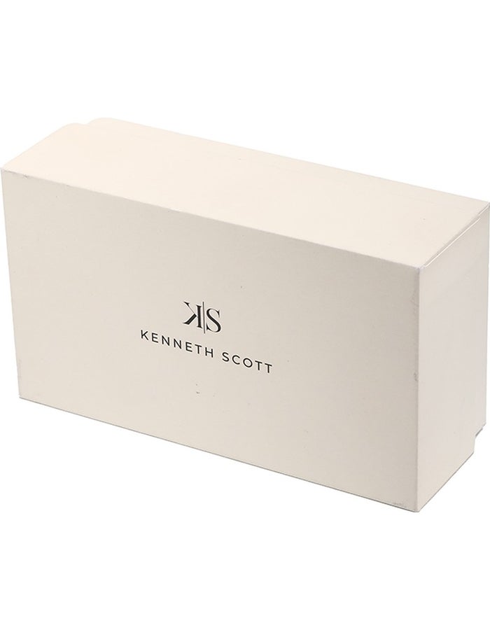 Kenneth Scott women's watch with hands and bracelet made of alloy and white ceramic