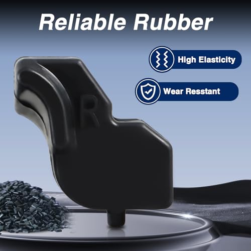 EVRBUL Upgraded Left&Right Side Tailgate Rubber Bumper Cushions Tailgate Stopper Limiter Cushions with 4 Metal Bolts Compatible with Ford F-150 2015-2020 Replace#:FL3Z-99439A00-A FL3Z-99439A00-B - Image 3