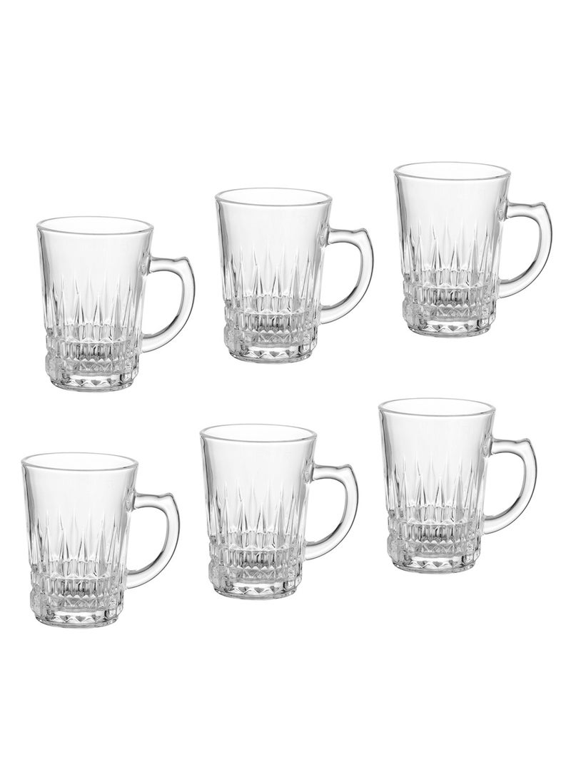 Blinkmax 6-piece tea cup set made of clear glass  - Image 1