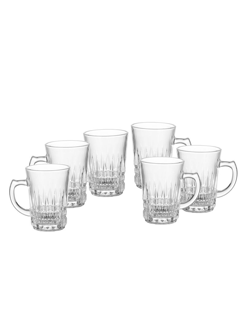 Blinkmax 6-piece tea cup set made of clear glass  - Image 2