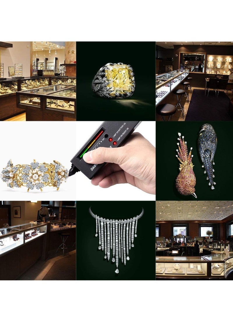 Arabest Professional diamond tester pen high precision diamond tester Jeweller's tool for novice and expert - includes Diamond Selector II 9V battery (black diamond tester) - Image 3