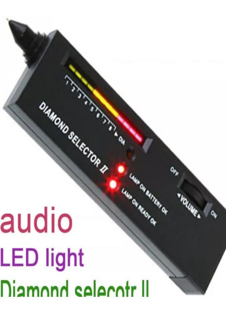 Arabest Professional diamond tester pen high precision diamond tester Jeweller's tool for novice and expert - includes Diamond Selector II 9V battery (black diamond tester) - Image 5