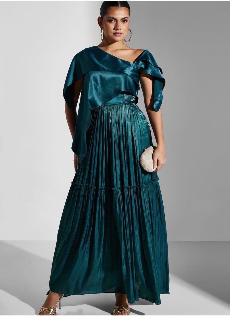Iyra - Frill Sleeve Ruffle Dress - Image 1