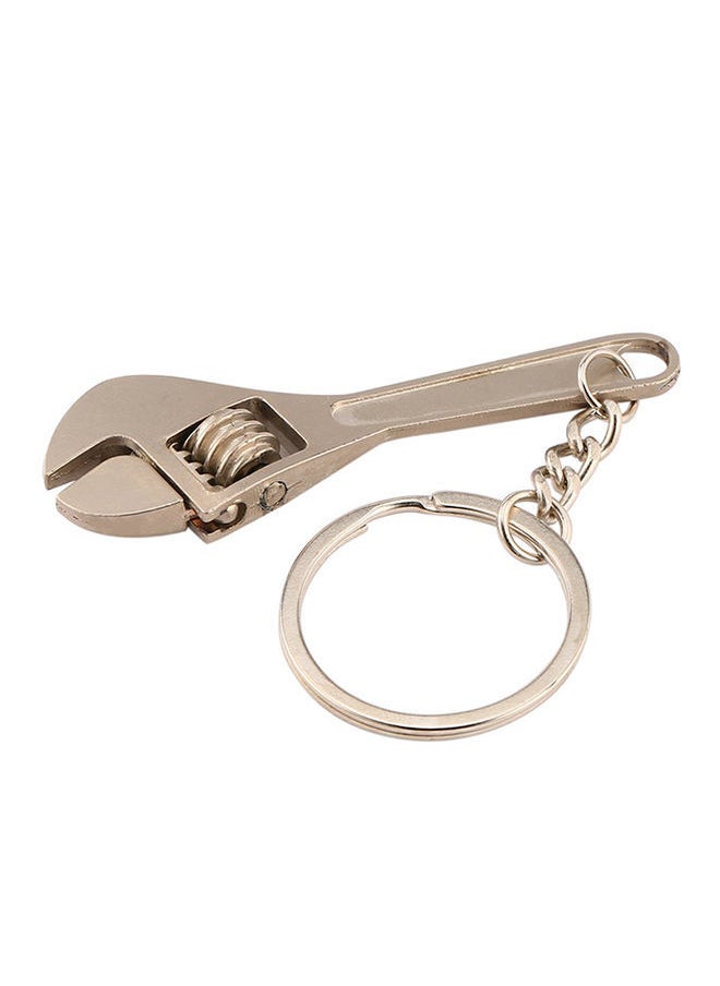 NIBEMINENT - Metal Adjustable Tool Key Ring Silver - Image 1