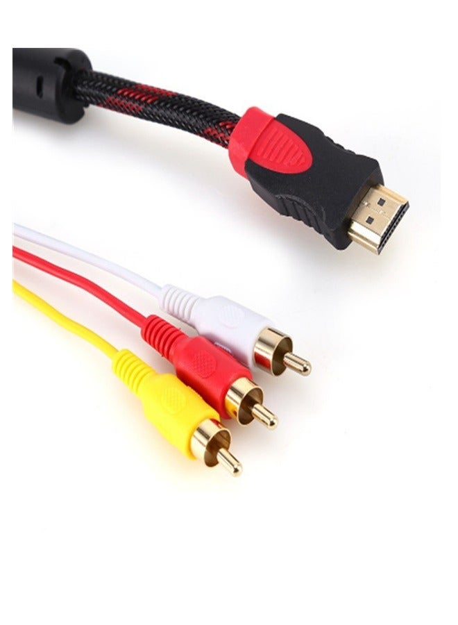 HDMI To RCA Video Audio AV Cord Multicolour  - Image 2