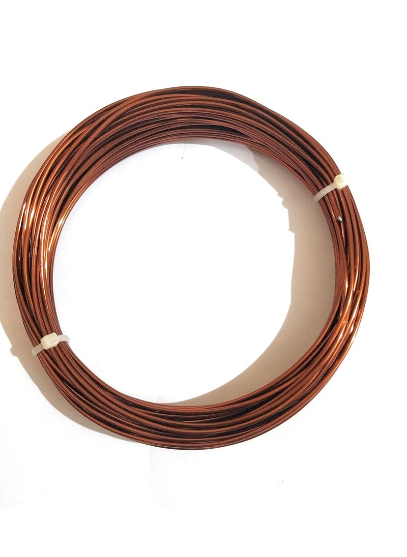 GREENARTZ GREENARTZ 33ft Anodized Aluminium 15mm Wire for Electrical Bonsai Garden Fencing and Craft  - Image 1