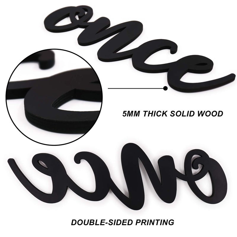 Huray Rayho Once Upon a Time Wood Sign Nursery Wall Decor Words Art Hanging Decor for family Bookshelf, Reading Nook, Daycare, Classroom - Baby Shower Birthday Gift Ideas for Kids Toddlers Boys Girls - Image 4