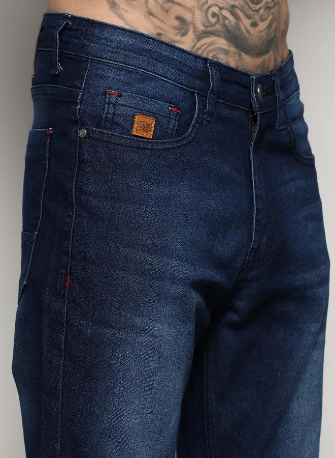 Campus Sutra Cinched Hem Jeans with Pockets by Styli