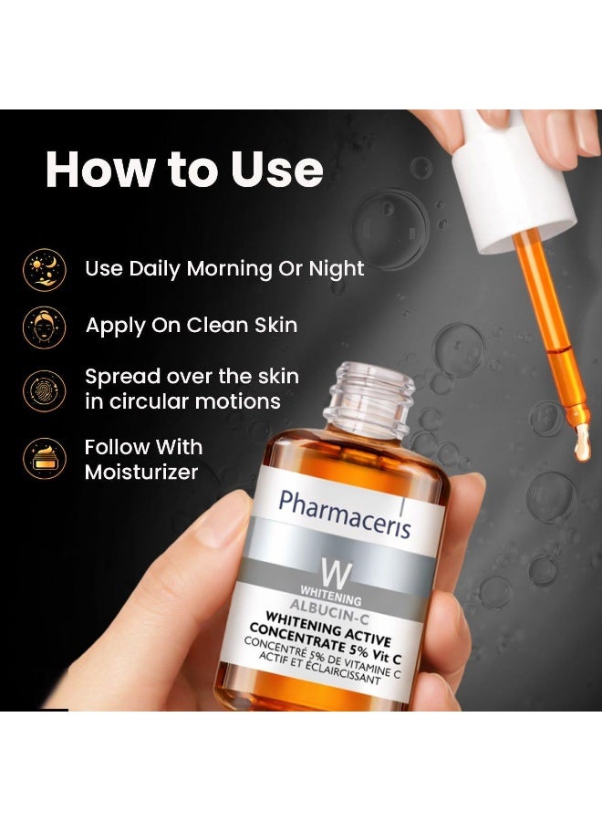 Pharmaceris Whitening active concentrate 5% C serum - 30 ml - Image 4