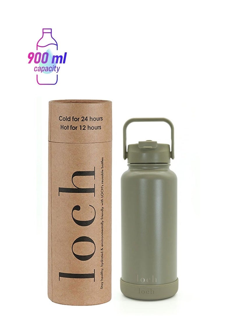 لوك زجاجة بلون أخضر مريمي أحادي اللون 900 مل - Image 1