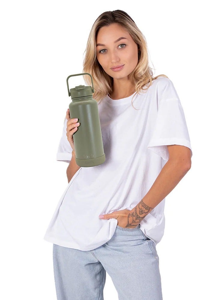 لوك زجاجة بلون أخضر مريمي أحادي اللون 900 مل - Image 4