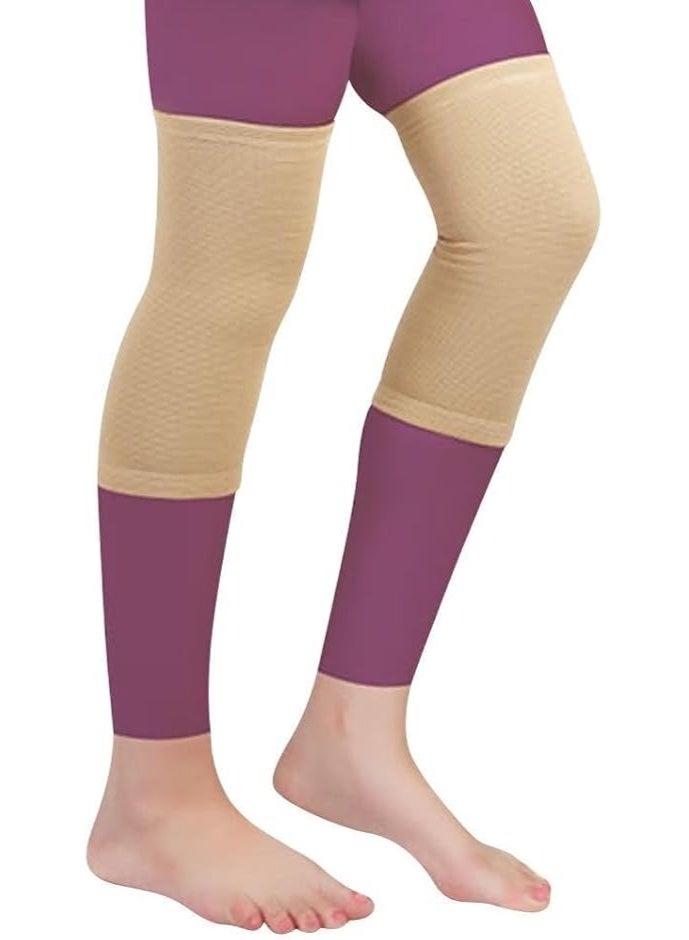 Knee Cap Support (Pair) - Compression Sleeve for Knee Pain Relief, Arthritis, Running & Workout - Durable, Breathable & Easy-to-Use for Daily Support - Image 1