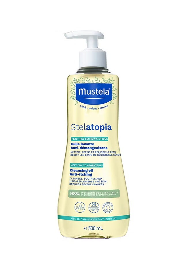 Mustela Stelatopia Baby Cleansing Oil 500ml - Image 1