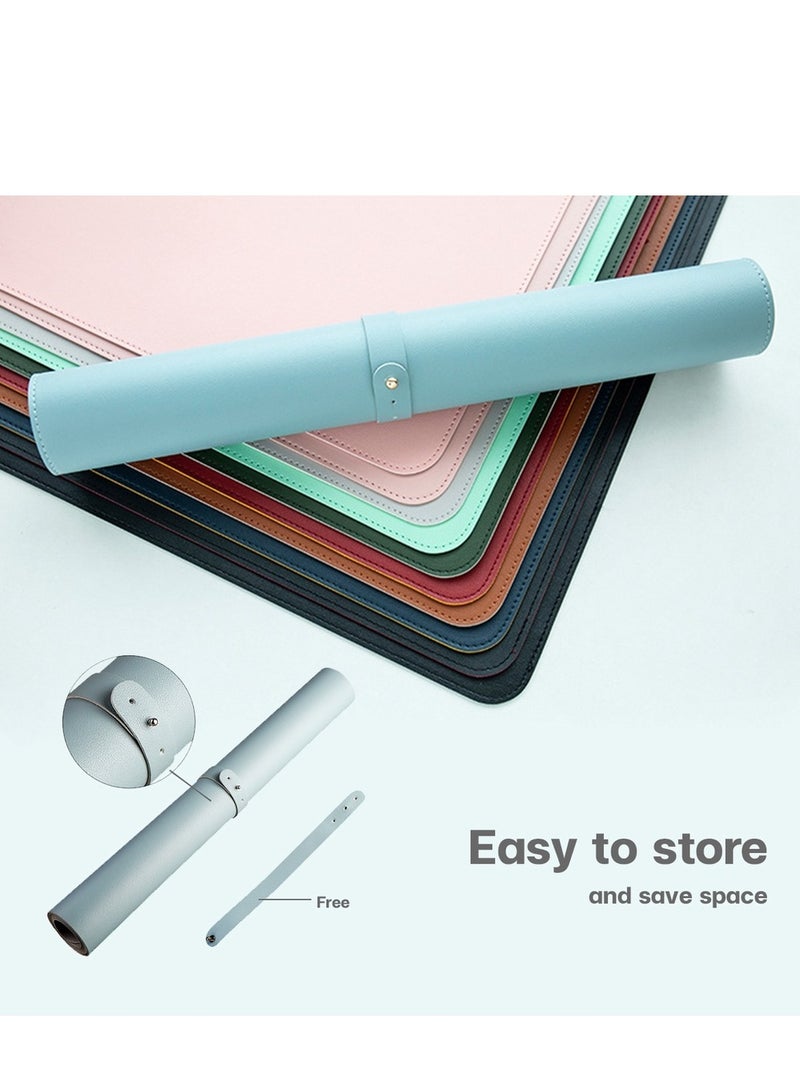 قاعدة ماوس مربعة الشكل مقاومة للماء ومتينة من المطاط الطبيعي غير قابلة للانزلاق، مناسبة للألعاب/المكتب، لون أزرق داكن - Image 3