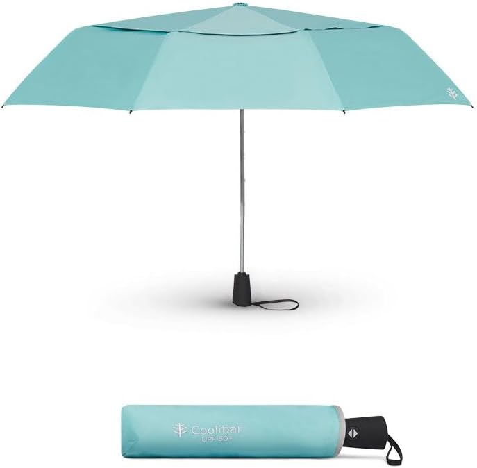 Coolibar 42 Inch Sodalis Travel Umbrella - UPF 50+ Sun Protection - Vrae - Image 1
