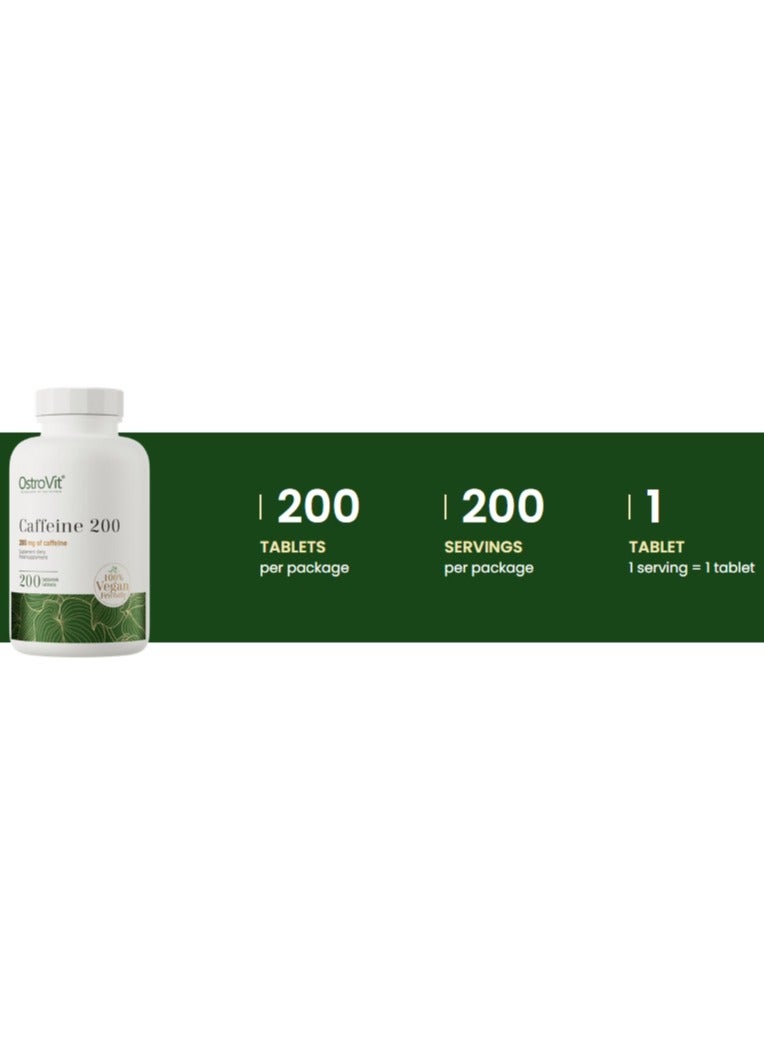 أوستروفيت كافيين 200 مجم، نباتي، 200 قرص - Image 4