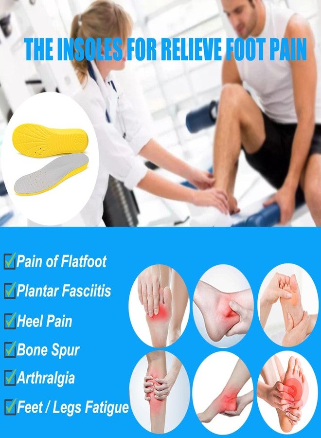 Basmile Memory Foam Insoles, Shoes Inserts for Women and Men, Kids Insoles, Providing Arch Support, Great Cushion and Shock Absorption, Relieve Foot Pain - Image 2