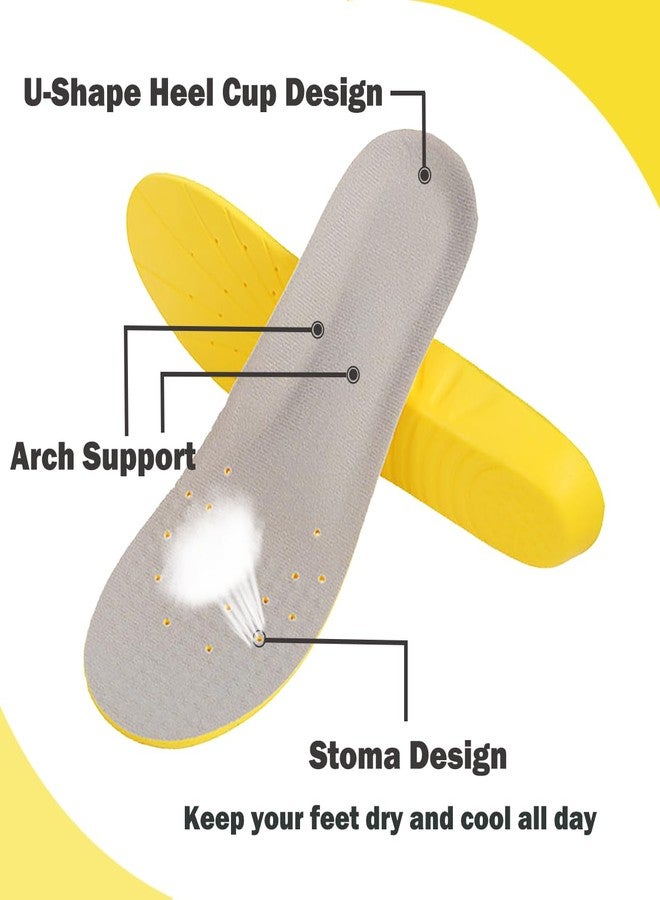 Basmile Memory Foam Insoles, Shoes Inserts for Women and Men, Kids Insoles, Providing Arch Support, Great Cushion and Shock Absorption, Relieve Foot Pain - Image 4