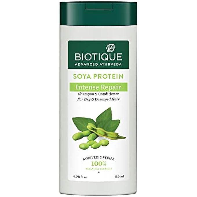 Biotique BIO SOYA PROTEIN FRESH NOURISHING SHAMPOO, 180 ML - Image 1