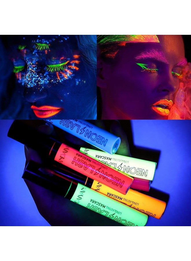 KTouler 6 Pcs Colorful Fluorescent Mascaras Makeup Volumizing & Lengthening Mascara For Eyelashes Waterproof Longlasting Charming Cruelty Free Vegan Eye Makeup - Image 3