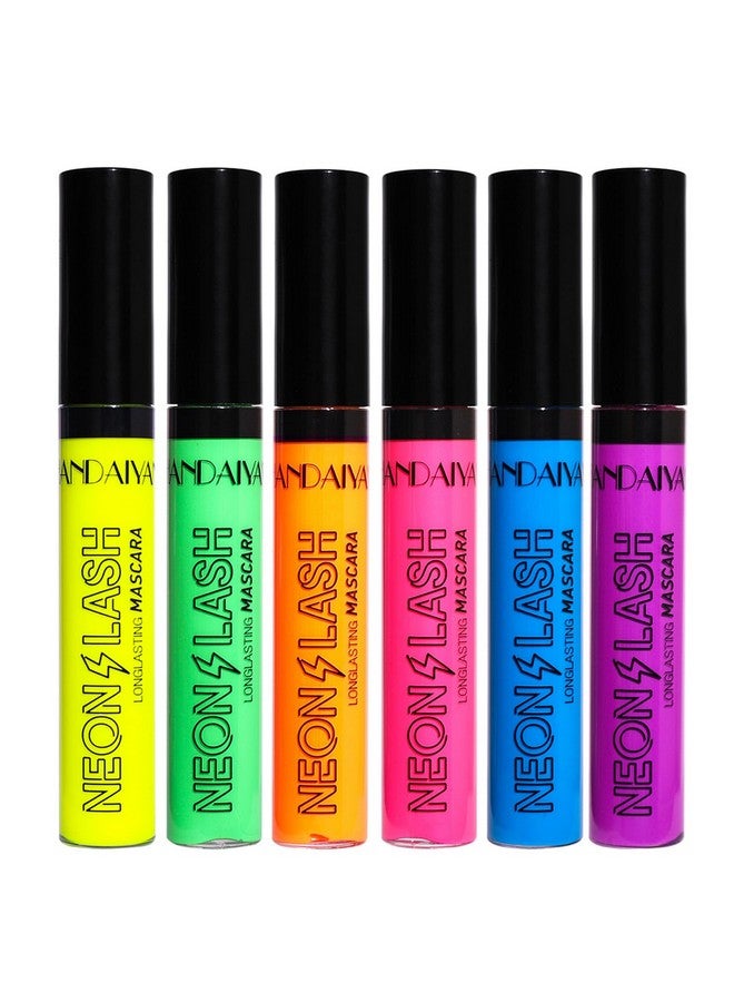 KTouler 6 Pcs Colorful Fluorescent Mascaras Makeup Volumizing & Lengthening Mascara For Eyelashes Waterproof Longlasting Charming Cruelty Free Vegan Eye Makeup - Image 1