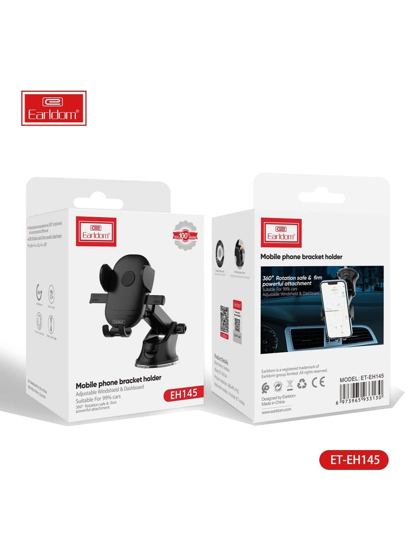 Earldom Suction Cup Car Holder  Adjustable 360 Degree Rotation Car Holder Stand Compatible With All Mobiles  - Image 5
