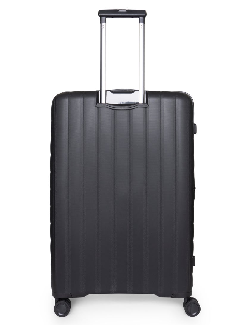 GIORDANO Giordano Titanium Front Opening Hardshell Luggage Set, Unbreakable Expandable, Secure Lock, 4 Double Wheels Travel Lugggage, Laptop Compartment on Small Carry-on Cabin Luggage, Checked Luggage. Black  - Image 3