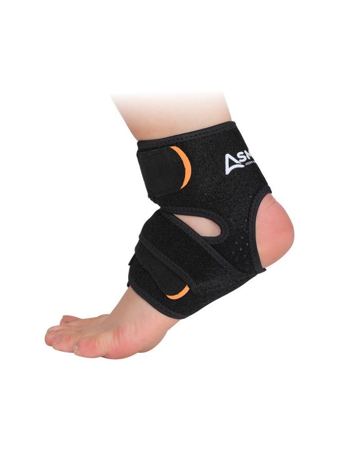 Asmofit Adjustable Ankle Brace Support Compression Pain Relief - Ideal for Ankle Sport Injury Recovery, Rehabilitation, Running, Ankle Pain, Sprain, Foot Swelling Men & Women - Image 1