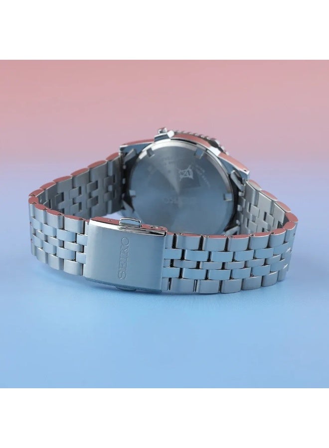 Seiko ساعة روتوكول الرقمية SMGG17P1، علبة فولاذية مقاومة للصدأ بقطر 37 مم، إطار أصفر وأسود، سوار فولاذي مقاوم للصدأ، مقاومة للماء حتى 100 متر - Image 5