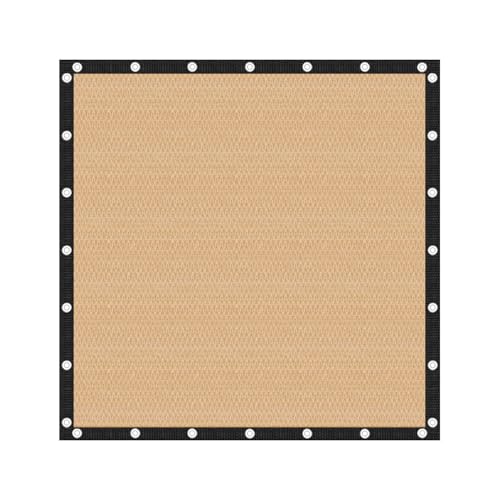 VICLLAX Shade Fabric Sun Shade Cloth Privacy Screen with Grommets for Patio Garden Pergola Cover Canopy 10x10 FT, Wheat - Image 1