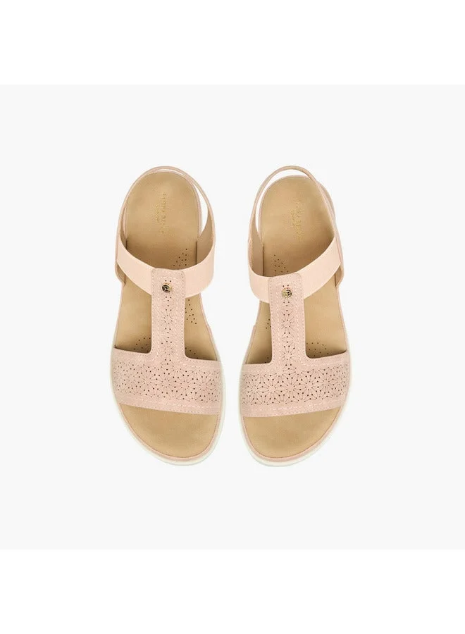 Flora Bella By Shoexpress Women Cut-Out Detail Sandals with Backstrap