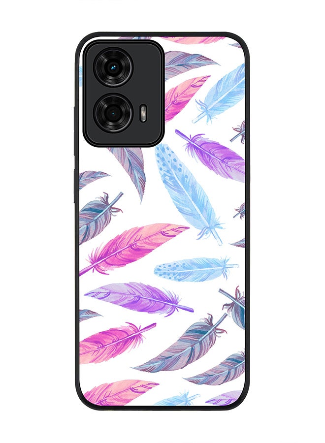 Stylizedd For Motorola Moto G04 / G04s Case,Slim fit Camera Protection, Shockproof Thin Phone cover - Feather Colors - Image 1