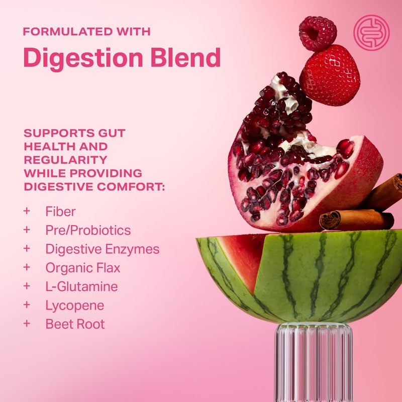 Proper The Pinks Digestion and Bloat Relief Drink Mix with Gut Health Probiotics Prebiotics Beet Root  Enzymes for Digestive Support Bloating and Microbiome Supplement for Women and Men - Image 4