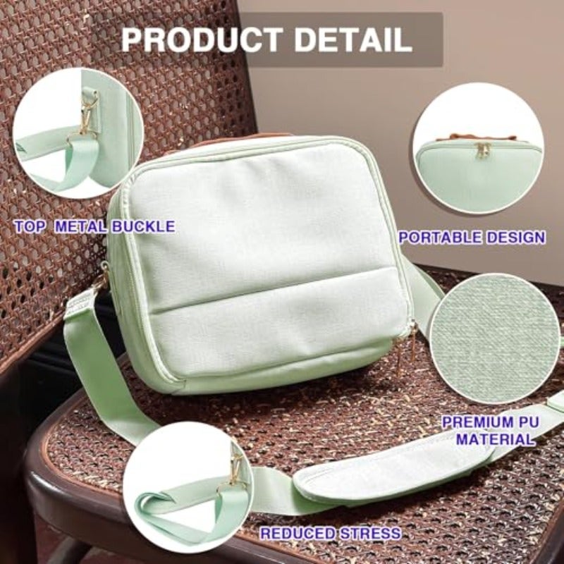 eWINNER Universal Portable Protective Bag for Fujifilm Instax Mini 12 11 99 7+ 40 Evo Link2 Liplay SQ CP910 1200 1300 DSLR Cameras fuji Instant Digital Camera Case with Shoulder Strap Green - Image 4